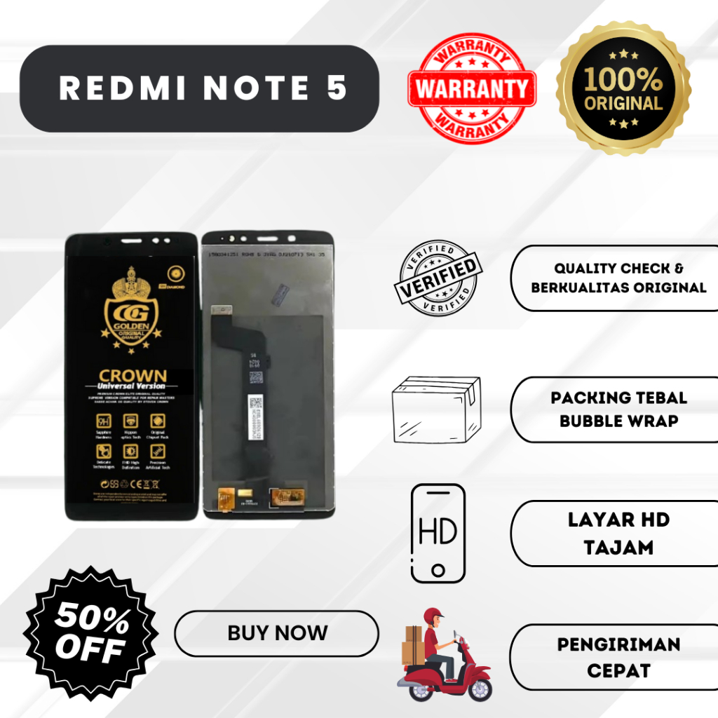 Jual LCD XIAOMI REDMI NOTE 5 / 5 PRO TOUCHSCREEN FULLSET ORIGINAL ...