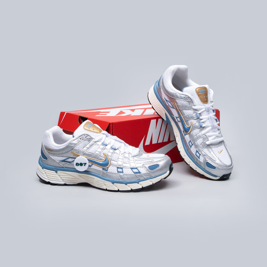 Jual Nike P6000 Metallic Silver Aegean Storm White | Shopee Indonesia