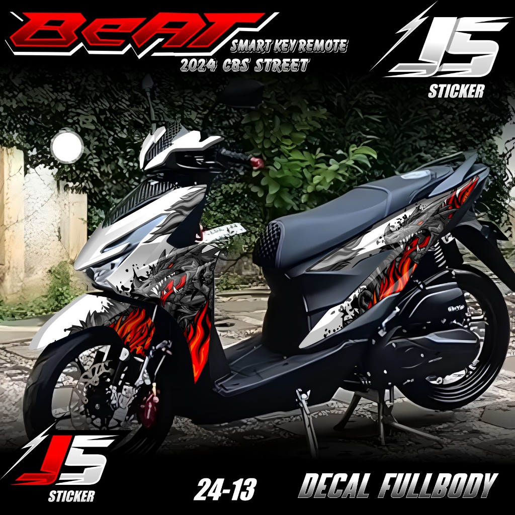 Jual (COD) TERBARU Decal Sticker BEAT CBS STREET DELUXE Smart Key ...