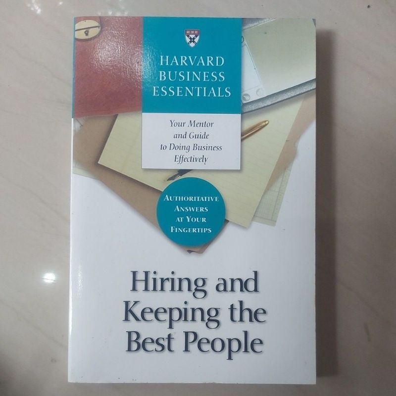 Jual Buku HARVARD BUSINESS ESSENTIALS Hiring and Keeping the Best ...