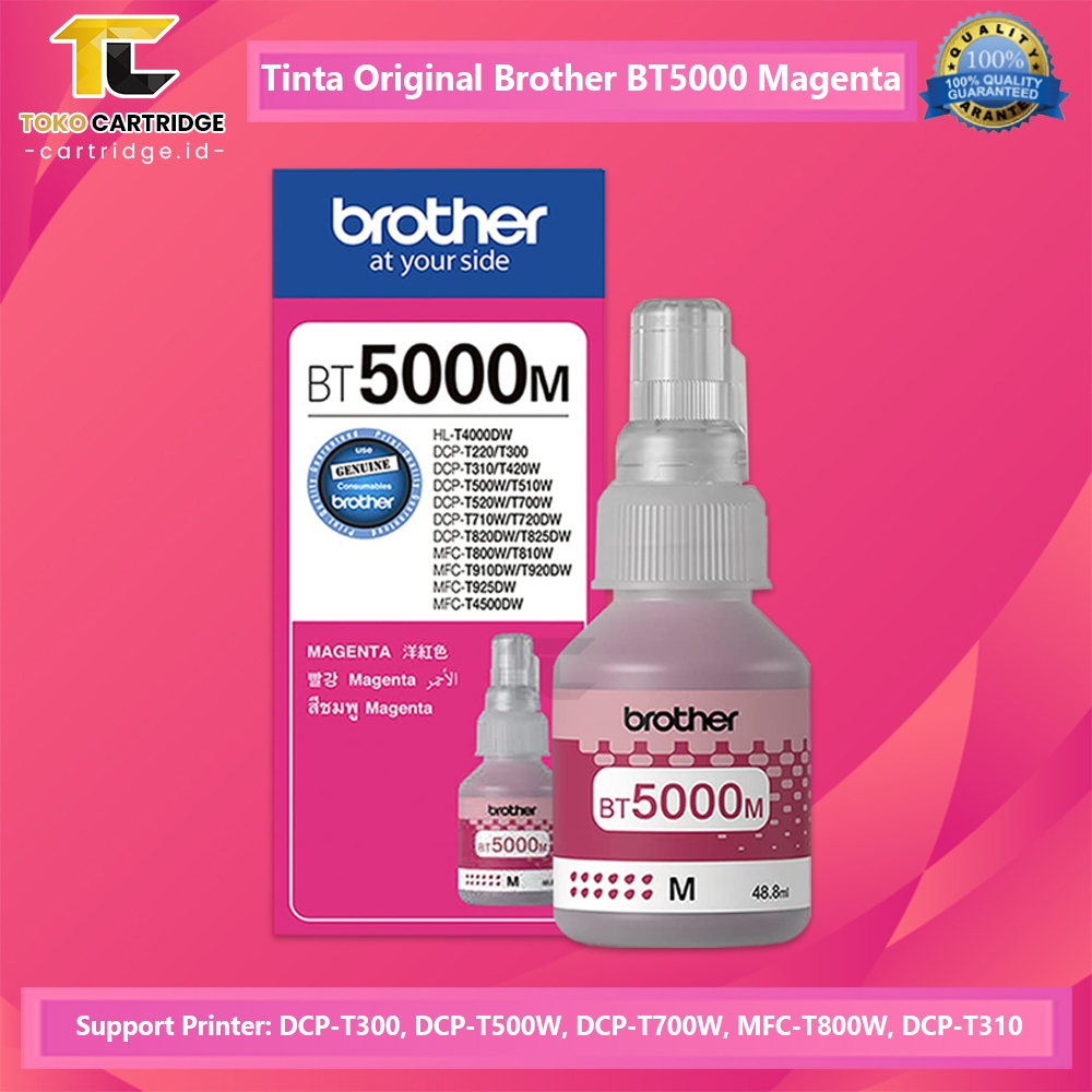 Jual Tinta Printer Brother Original BT5000M BT5000 BT 5000 Magenta Ink ...