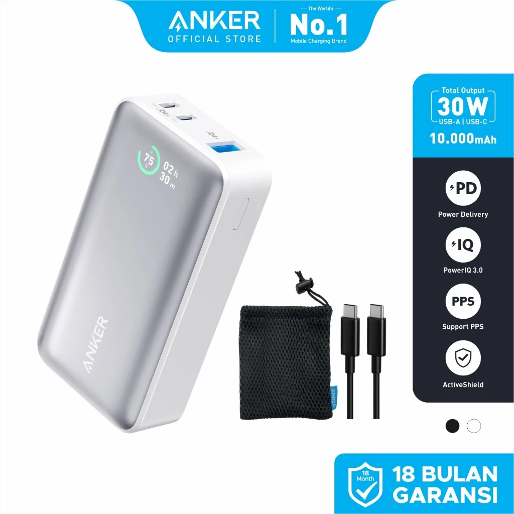 Powerbank Anker 533 Powercore 30W 10000 mAh PD - A1256