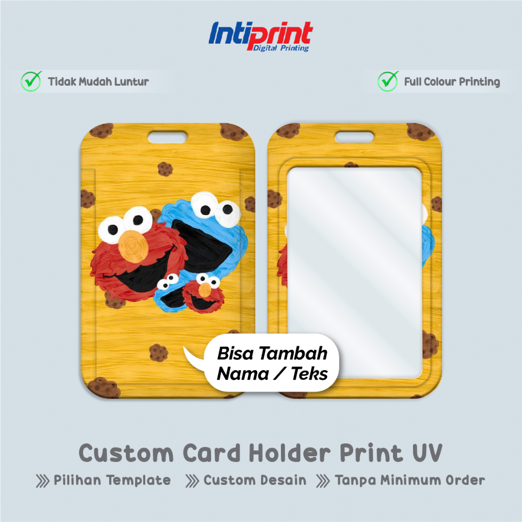 Jual Cetak Card Holder PVC Custom PRINT UV - Aesthetic Name Tag ...