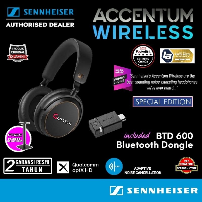 Jual Sennheiser Accentum Accentum Plus Wireless Active Noise