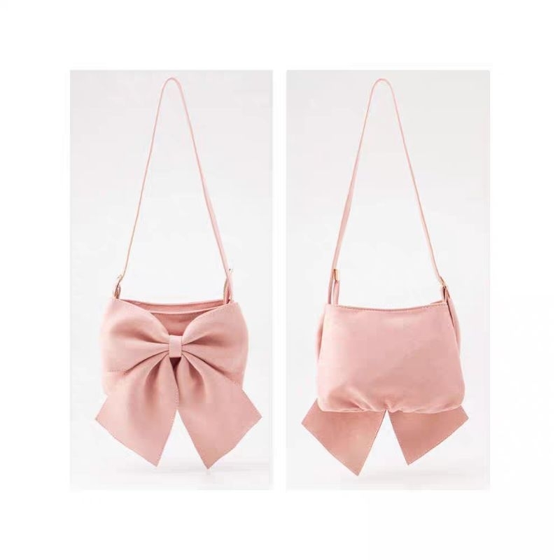 Jual 123NICCE - Ribbon Pink Bag Tas Bahu Pita Pink Korean Style ...