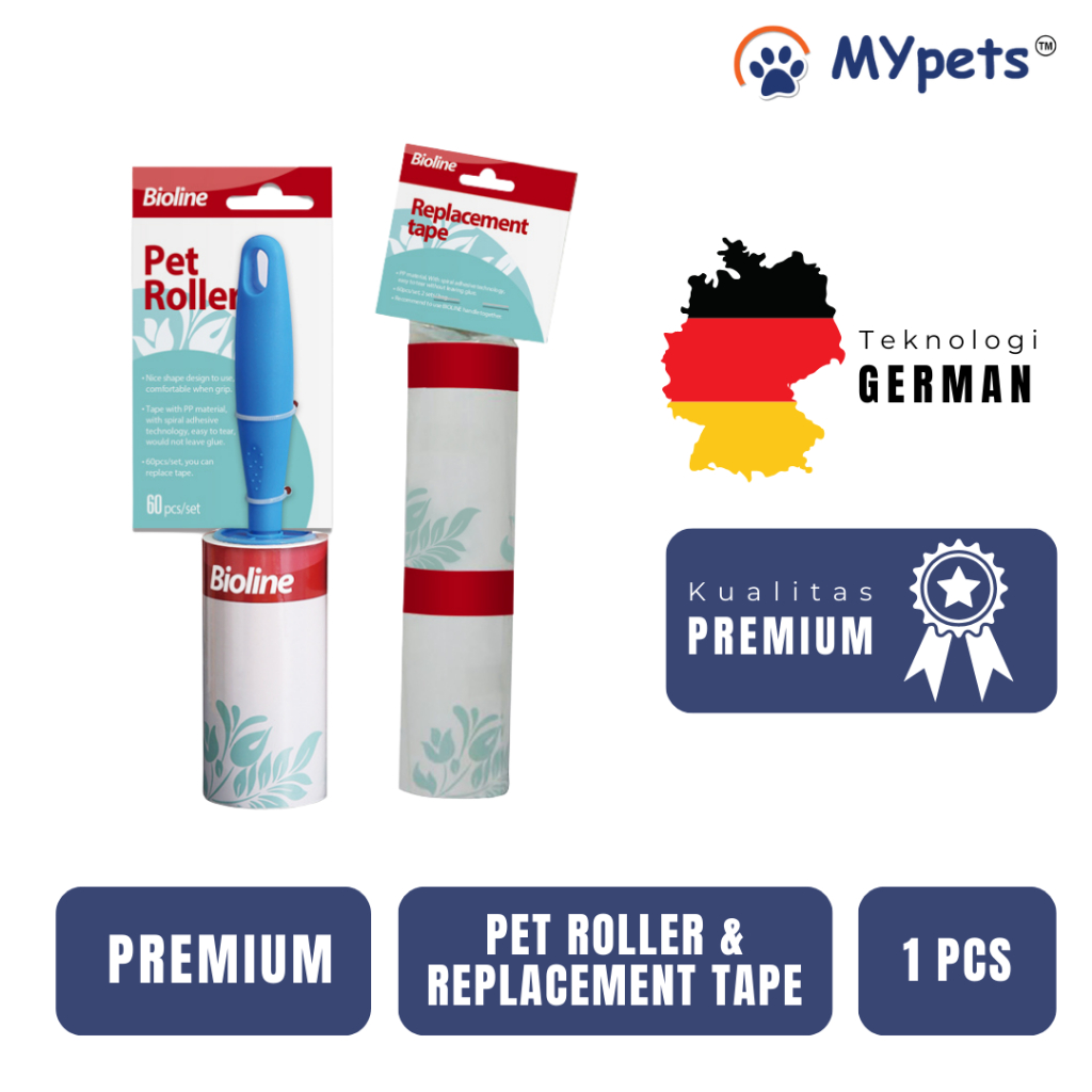 Jual Pet Roller Premium & Tape Pengganti - Roller Pembersih Bulu Hewan ...