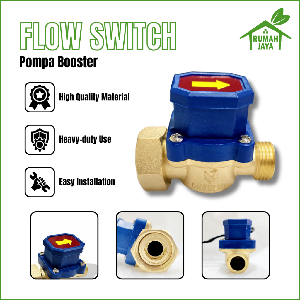 Jual RJO - Water Flow Switch 3/4" X 1/2" / Saklar Otomatis Pompa ...