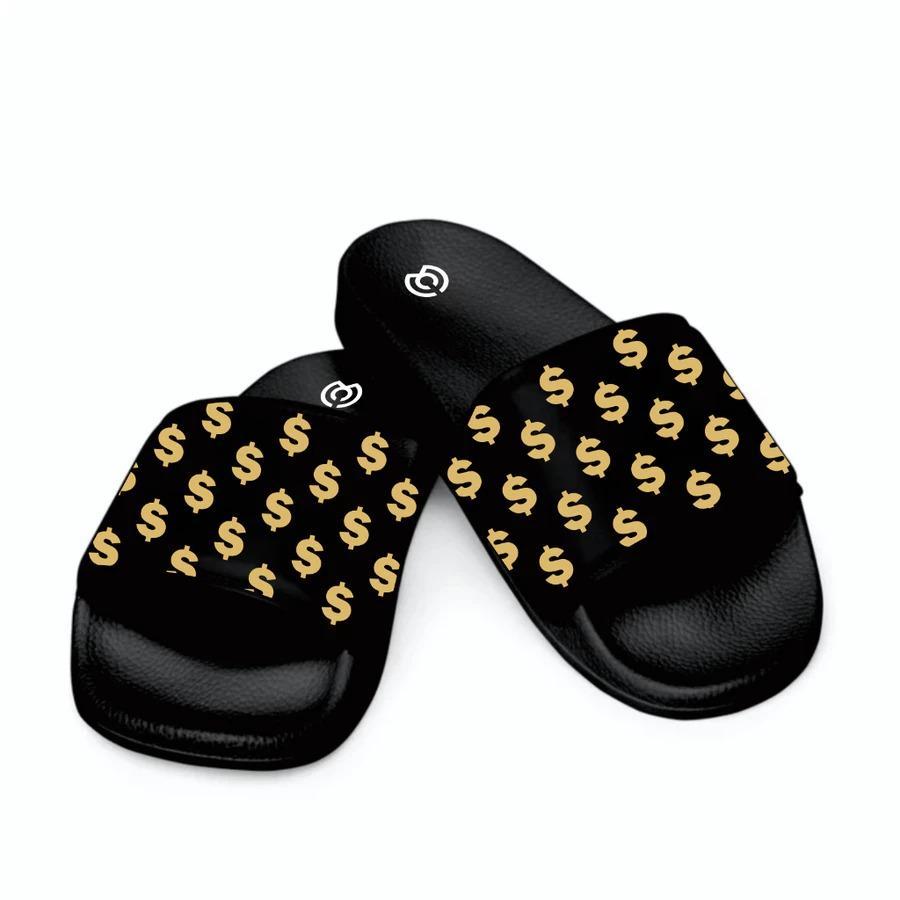 Sandal Slop Pria Slip On Distro Casual Dewasa Motif Dollar Size 38-43