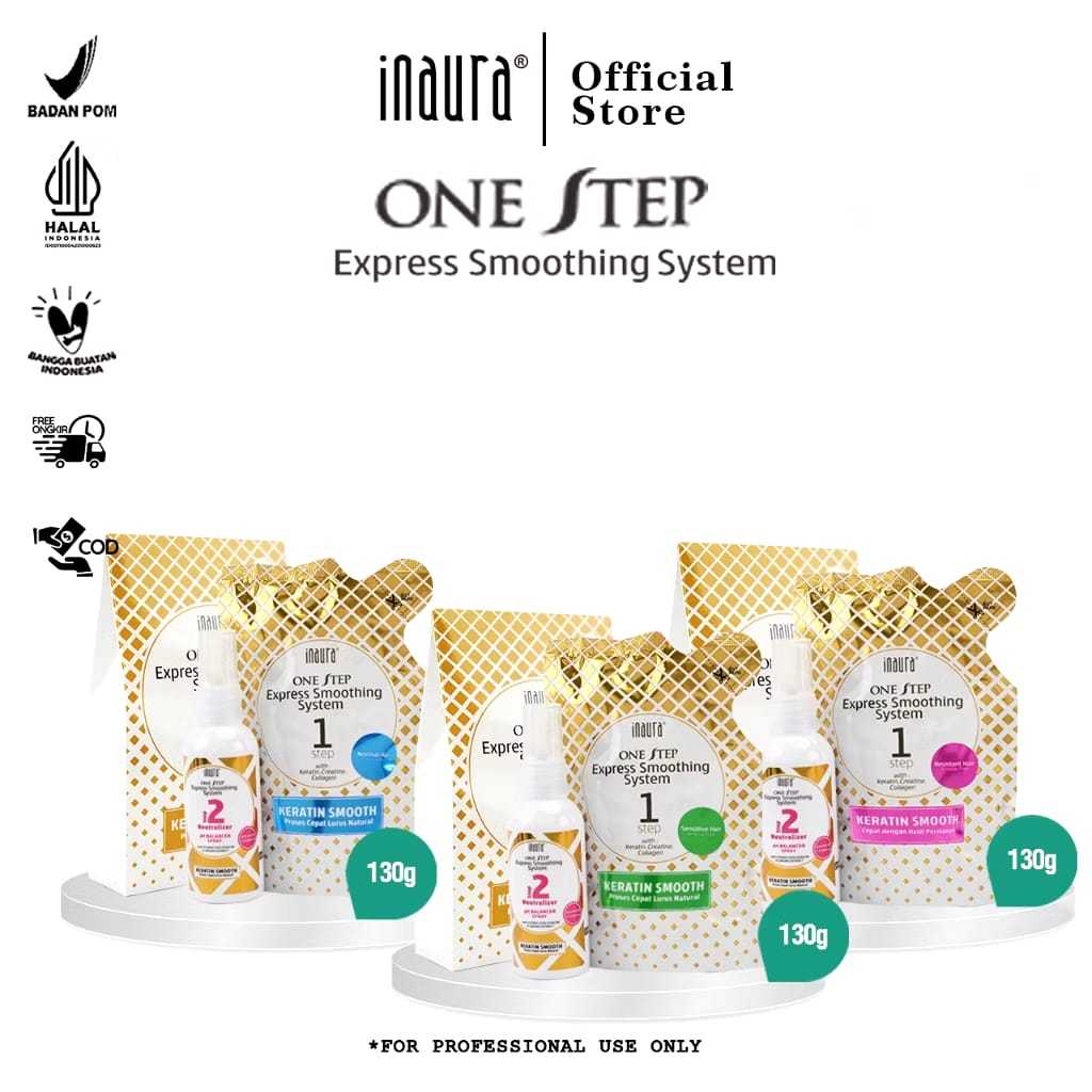 Jual Inaura One Step Express Smoothing System 130gr (Resistant hair ...