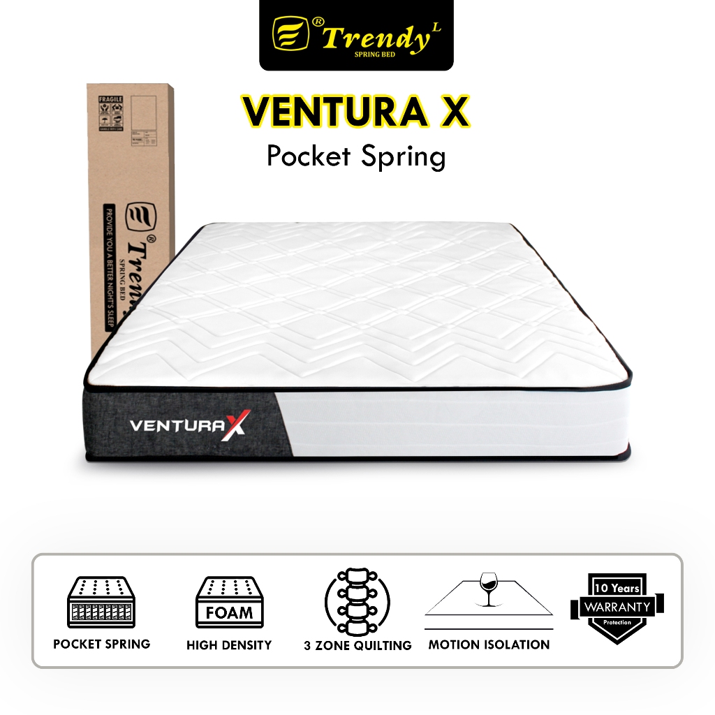 Jual Trendy Ventura X Pocket Spring - Motion Isolation - Mattress ...
