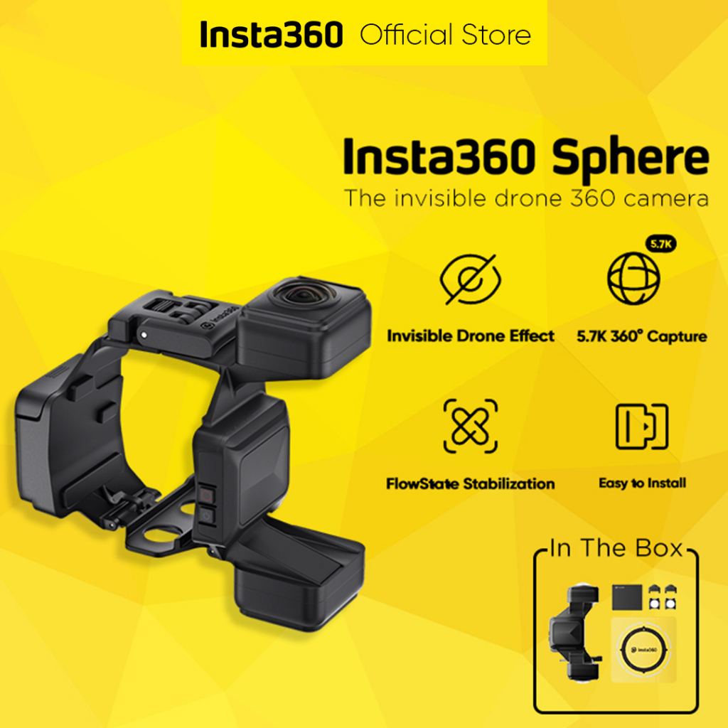 Jual Insta360 Sphere Drone Camera Invisible 360 5.7K UltraHD | Shopee ...