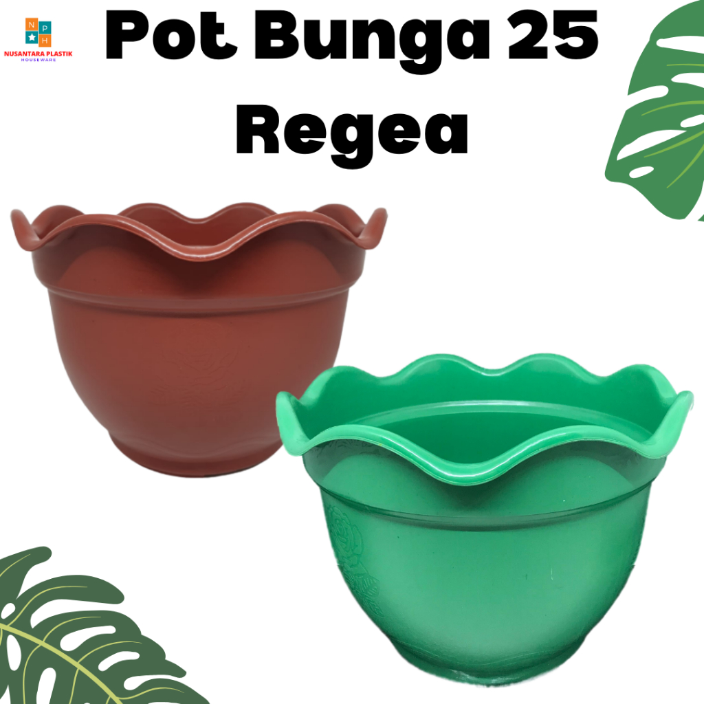 Jual Pot Bunga 25 Regea Pot Bunga Plastik / Murah / Pot Tanaman Warna ...