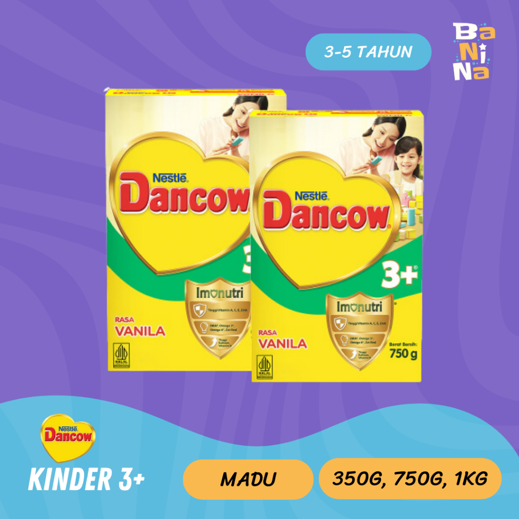 Jual Dancow 3+ Rasa Madu 350g, 750g, 1kg Susu Formula Bayi 3-5 Tahun ...