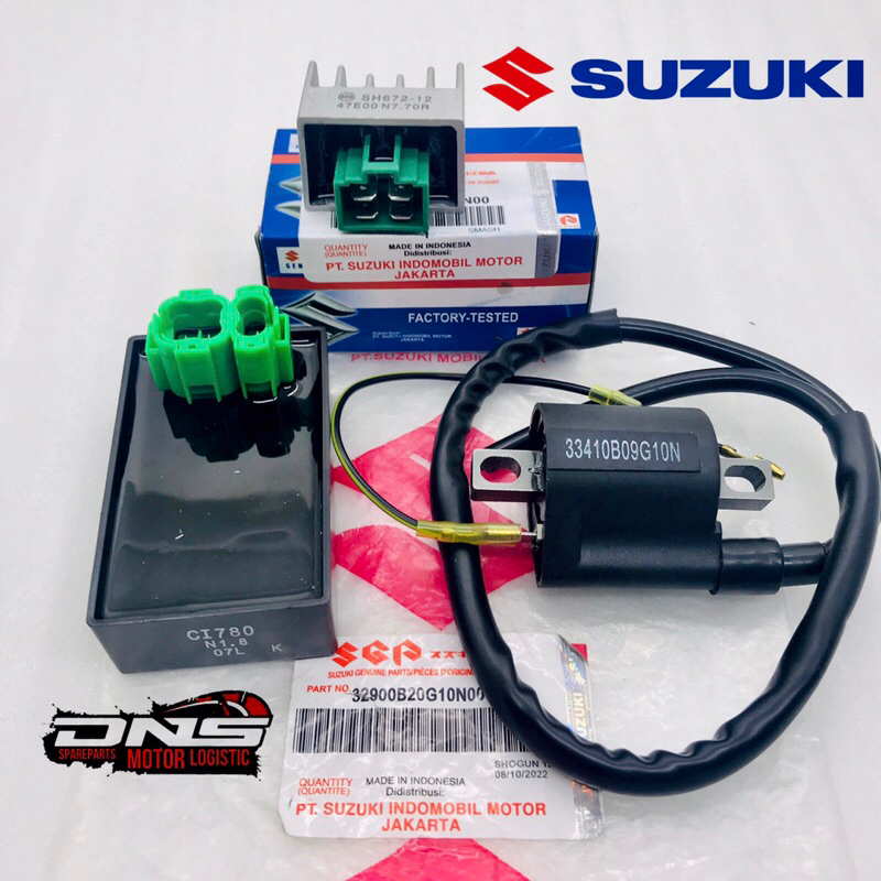 Jual PAKET PENGAPIAN 3 ITEM CDI+KIPROK+COIL SUZUKI SHOGUN 125 R LAMA ...