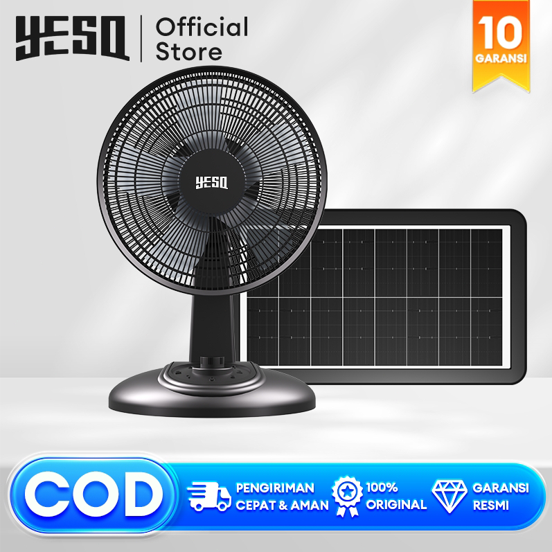 Jual YESQ Kipas Angin Bertenaga Surya Desktop Kamar Tidur Jendela ...