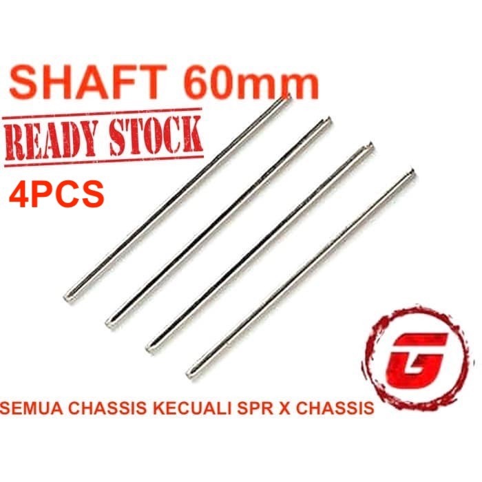 Jual REP TAMIYA 15348 SHAFTS 60mm / AS RODA 60MM STAINLES STEEL (4PCS ...