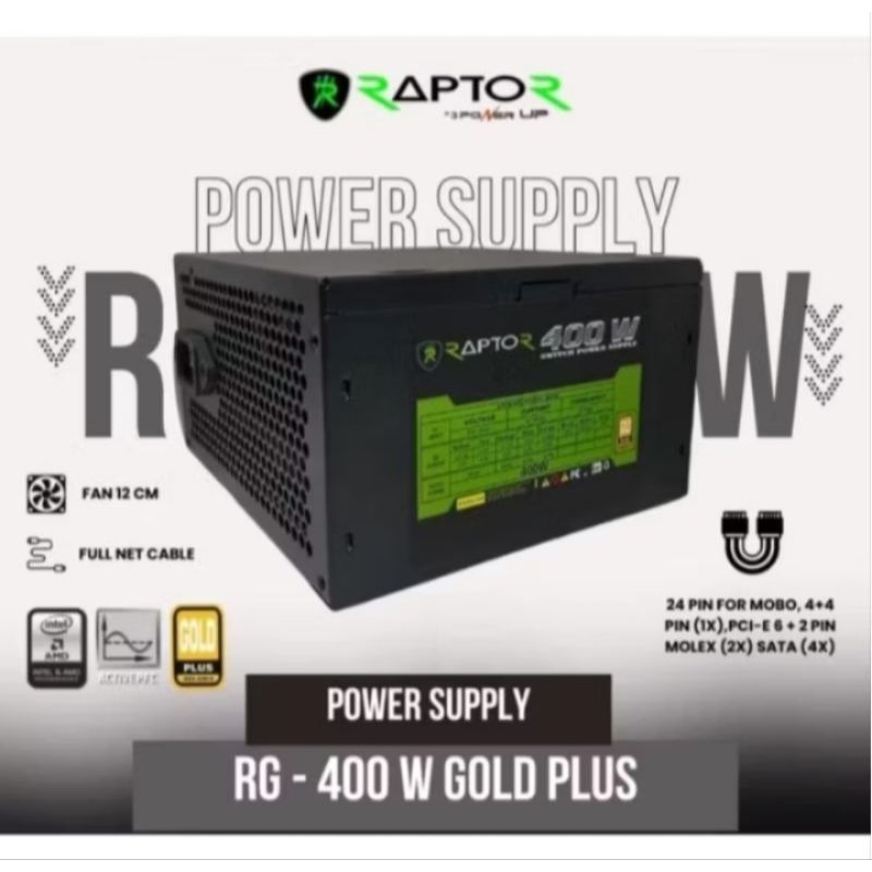Jual Power Supply Raptor 500W | Shopee Indonesia