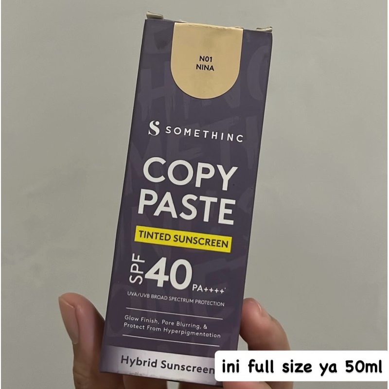 Jual SOMETHINC Copy Paste Tinted Sunscreen SPF 40 PA+++ N01 NINA ...