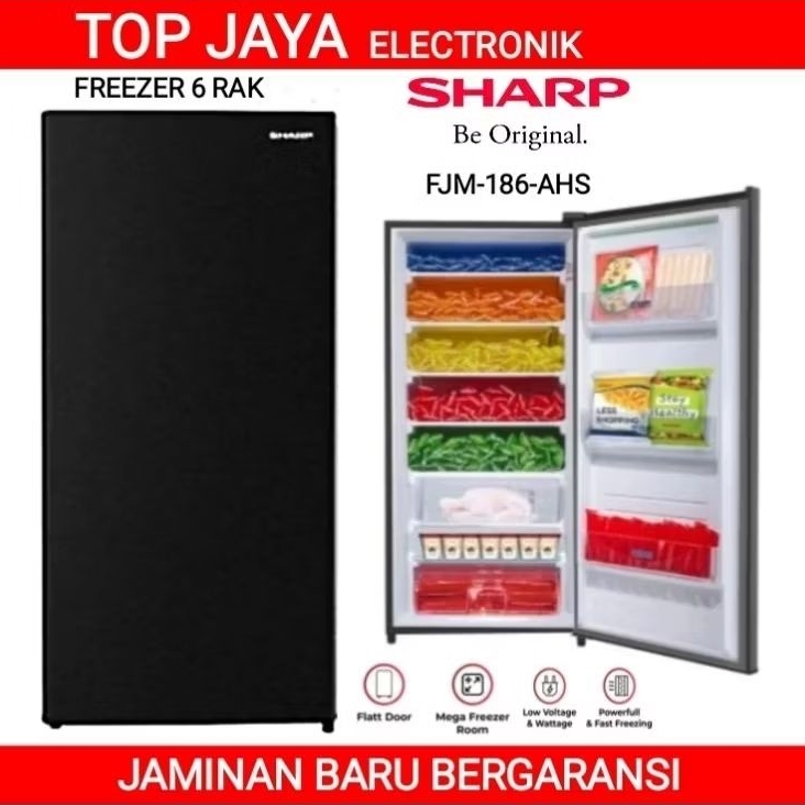 Jual FREEZER SHARP 6 RAK 158L/SHARP FREEZER ES BATU 6 RAK NEW SERIES ...
