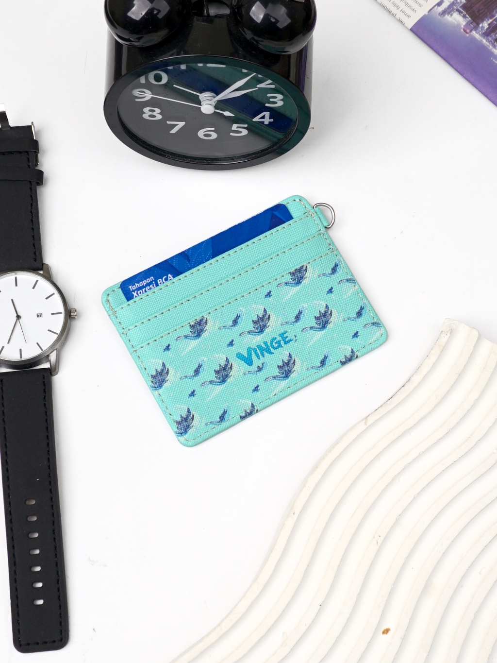 Jual VINGE LEIF - Dompet Kartu Card Holder Wanita Pria - Custom Gambar ...