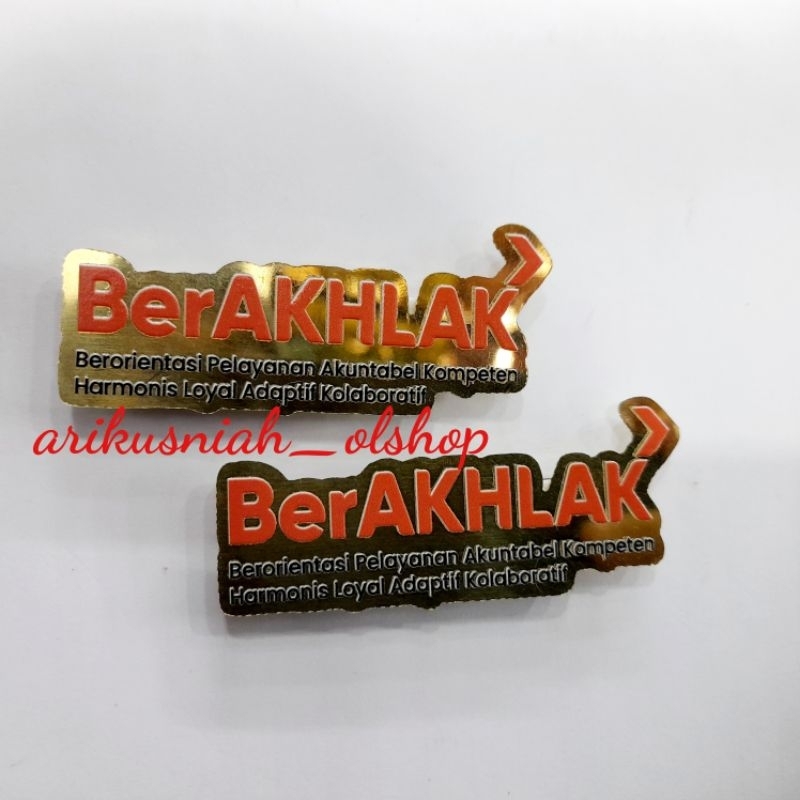 Jual Pin BERAKHLAK#Bros asn berakhlak | Shopee Indonesia
