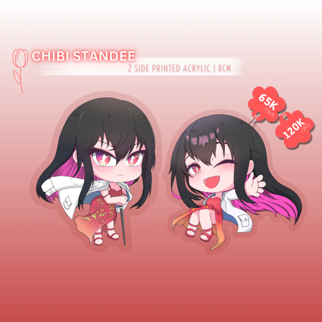 Jual Chibi Standee Kelly Cathlyn | Translucent, 2 side Printed Acrylic ...