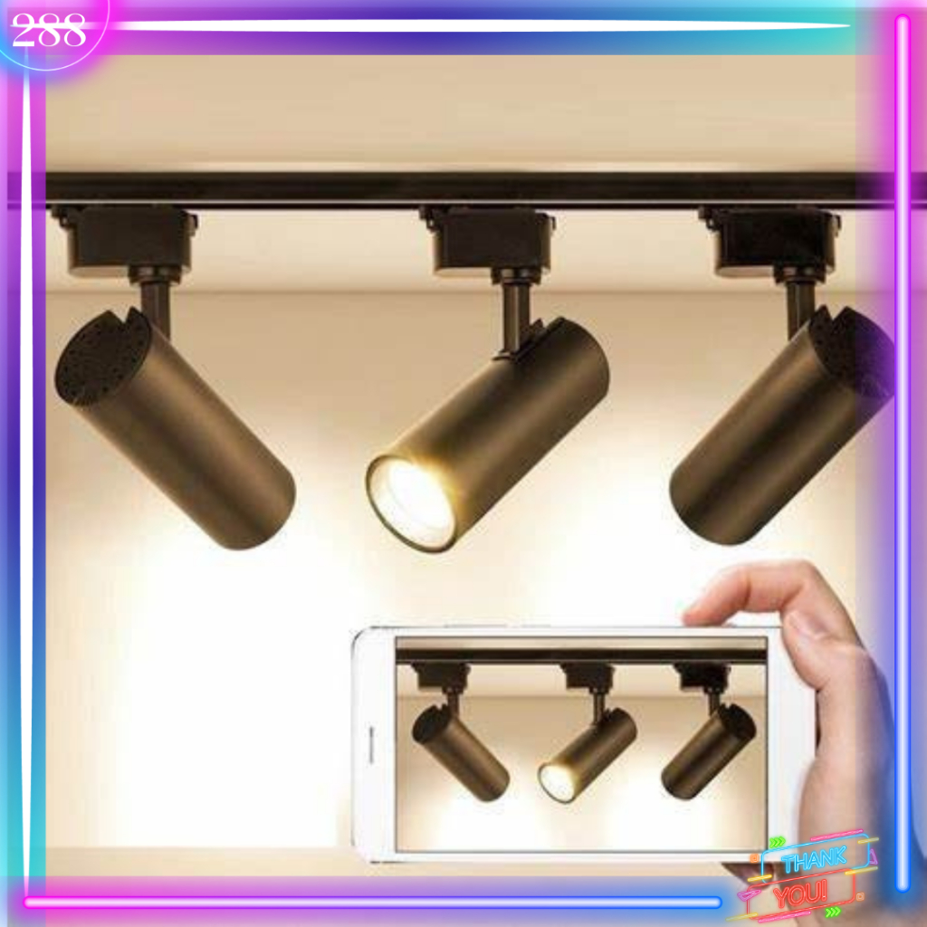 Jual Rell Track Light 1Meter Body Hitam dan Body Putih | Shopee Indonesia