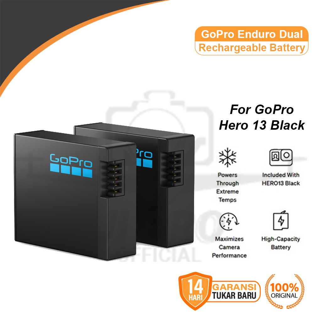 Jual GoPro Enduro Dual / Single Rechargeable Battery for GoPro HERO 13 ...