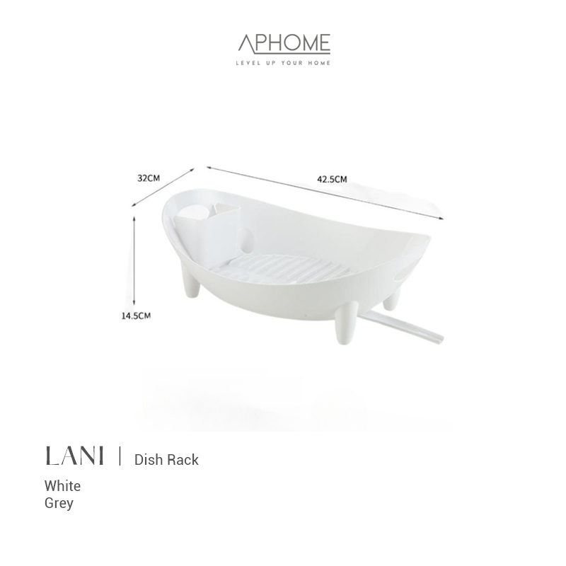 Jual APHOME Rak Piring Plastik Rak Pengering Tirisan Dish Rack Rak ...