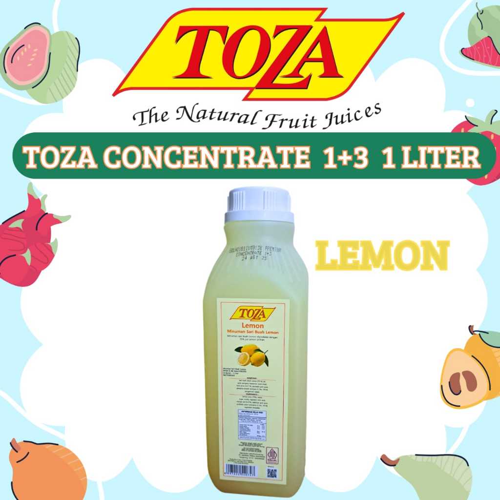 Jual Toza Concentrate Lemon 1+3 1Liter | Shopee Indonesia