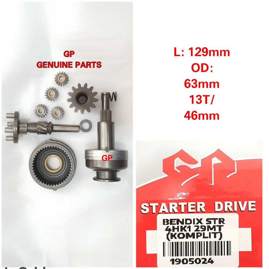 Jual Bendix Starter GP 4HK1 29MT (Komplit) | Shopee Indonesia