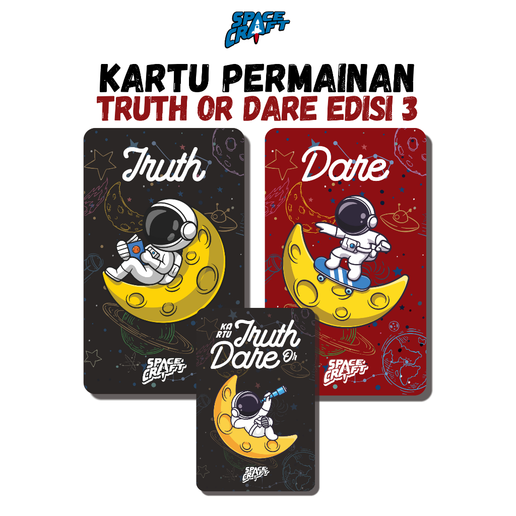 Jual Kartu Truth or Dare Space Edition | 52 Kartu Tantangan ...