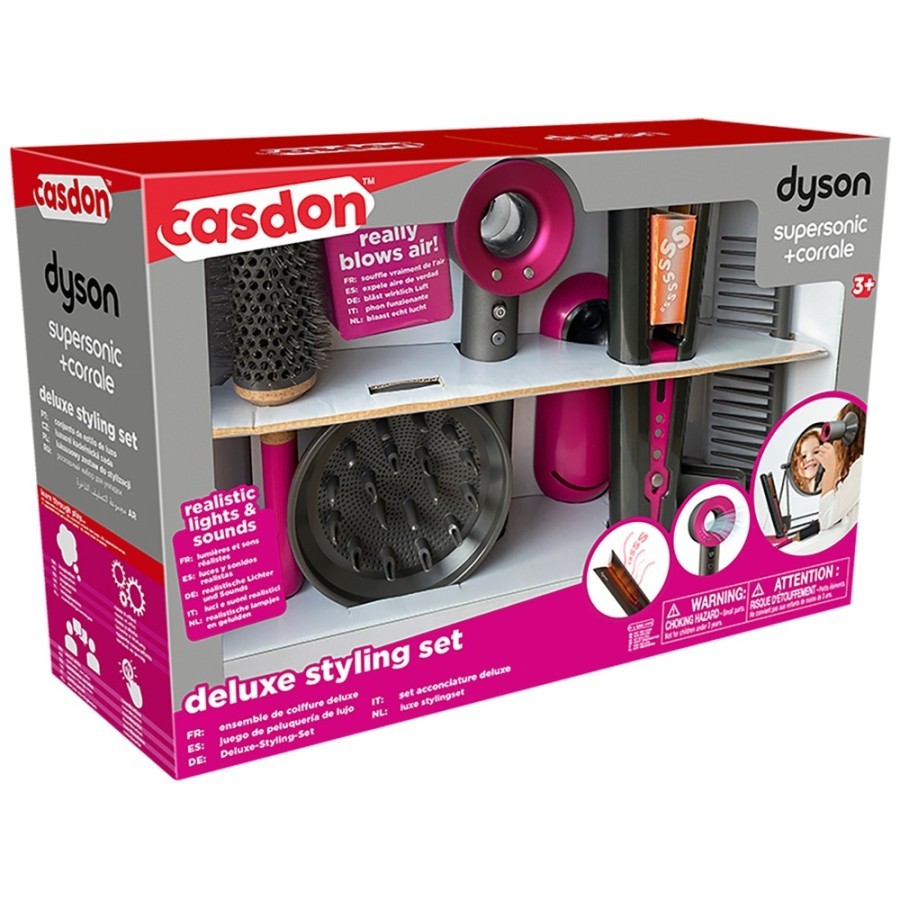 Dyson Supersonic Corrale Deluxe Styling Set Mainan Salon Hairdryer,  Catokan untuk Anak Perempuan