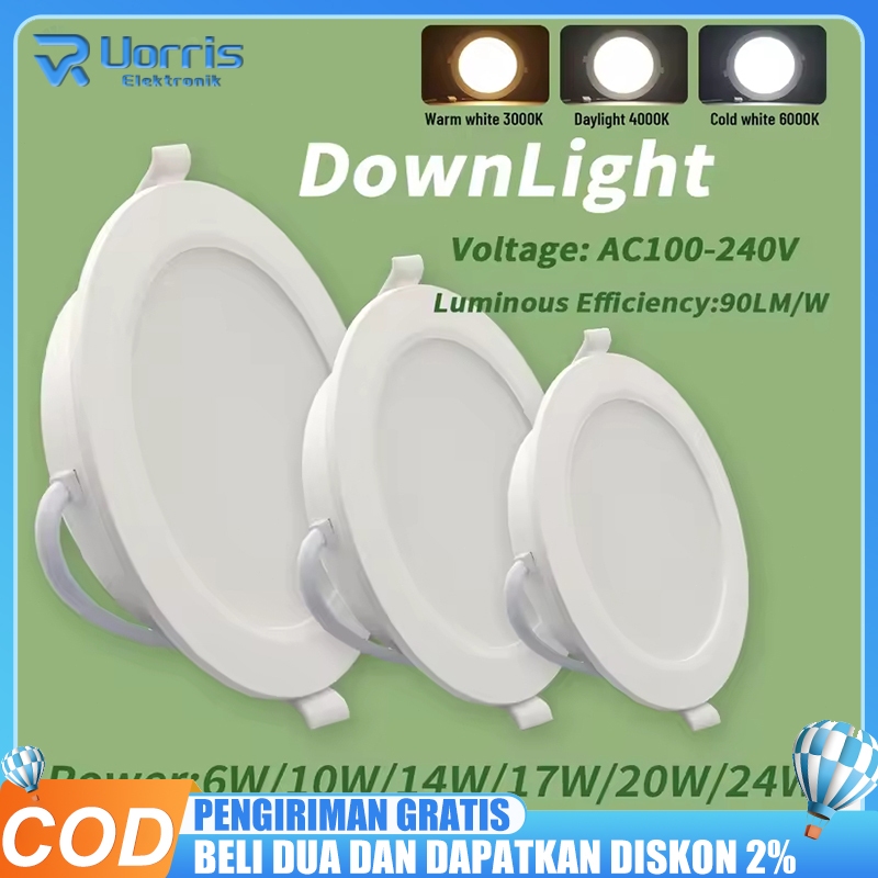 Jual 4PCS Lampu Downlight LED Inbow 6W 9W 12W 18W 24W / Downlight Panel ...