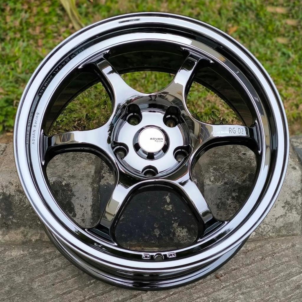 Jual VELG ADVAN RGD2 RING 17 LEBAR 8 ET 38 PCD 5X114.3 WARNA BLACK ...