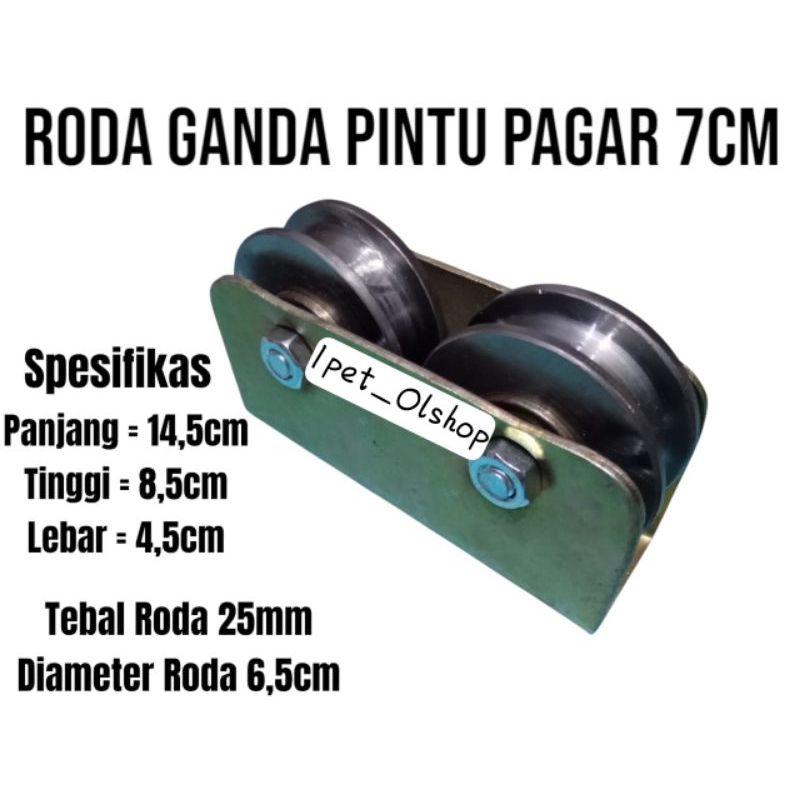 Jual RODA BESI SUPER GANDA 6cm 7cm 8cm 10cm /RODA BESI SUPER GANDA ...