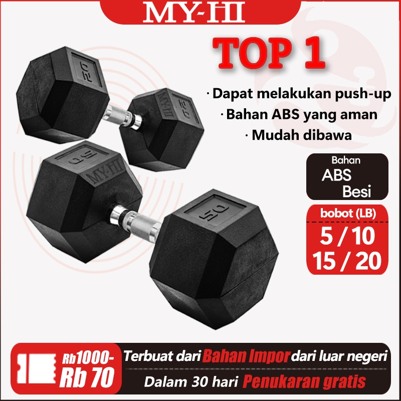 Jual Mini Dumbbell 5KG 10KG /Anti slip Barbel Mini / Dumbbell besi/Gym ...