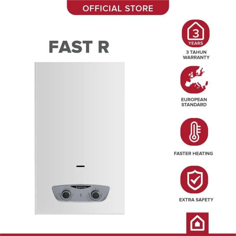 Jual Water Heater Gas ARISTON FAST R 5 Liter Pemanas Air Gas Instant ...