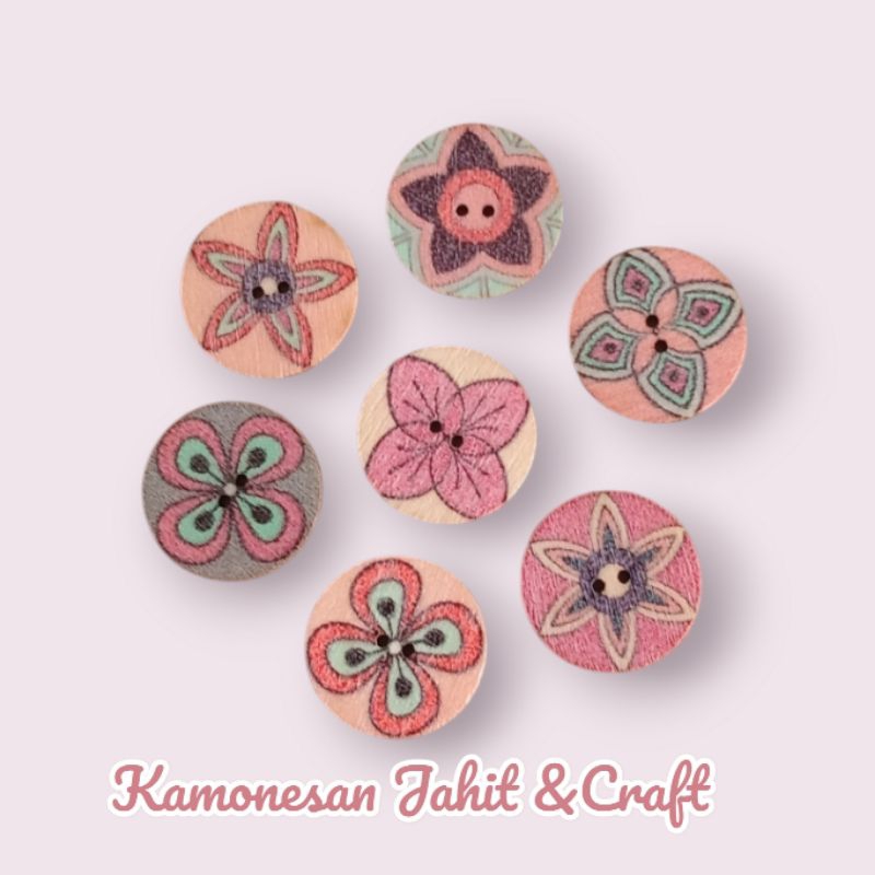 Jual Kancing Kayu Etnik AA 2 CM (10 Pcs) | Shopee Indonesia