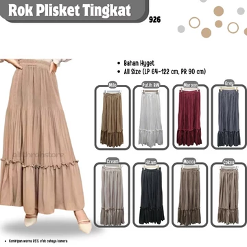 Rok Plisket Mayung Hyget Premium Rok Skirt Rok Wanita Ruffle Rok Wanita Anti Nerawang