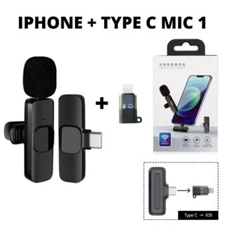 Microphone Affiliate Live Mic Wireless Clip On Microphone Mikrofon Lavalier Hp Plug Play Type C