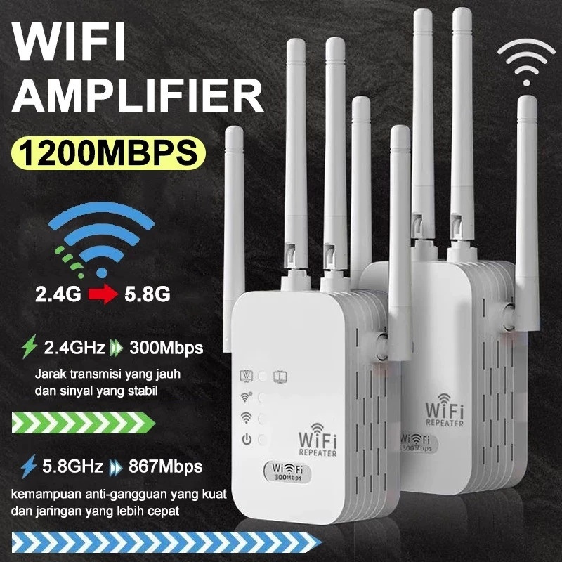 Jual 【COD】 Wifi 300Mbps/2.4G Repeater Wireless Wifi Range Extender ...