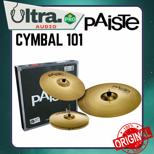 Paiste 101 Brass 16" Cymbale Crash + 5A Baguettes Keepdrum Gratuites
