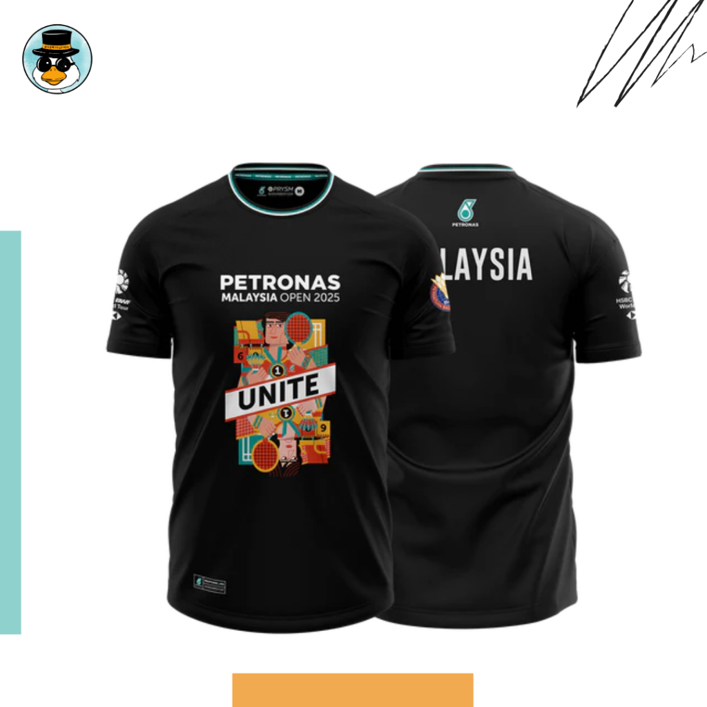 Jual Baju Kaos T Shirt PETRONAS MALAYSIA OPEN 2025 MERCH TEE