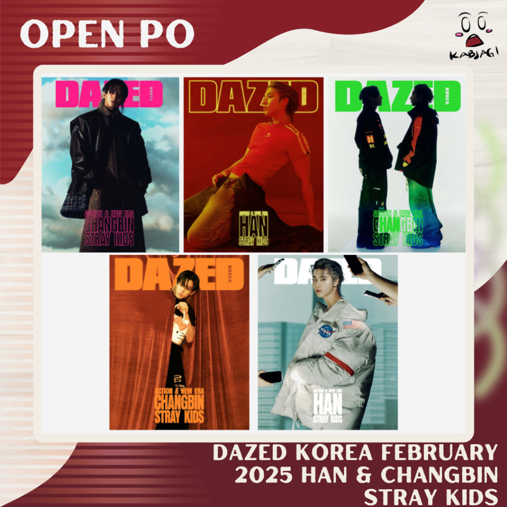 Jual [BOOKED] DAZED KOREA FEBRUARY 2025 HAN & CHANGBIN STRAY KIDS ...