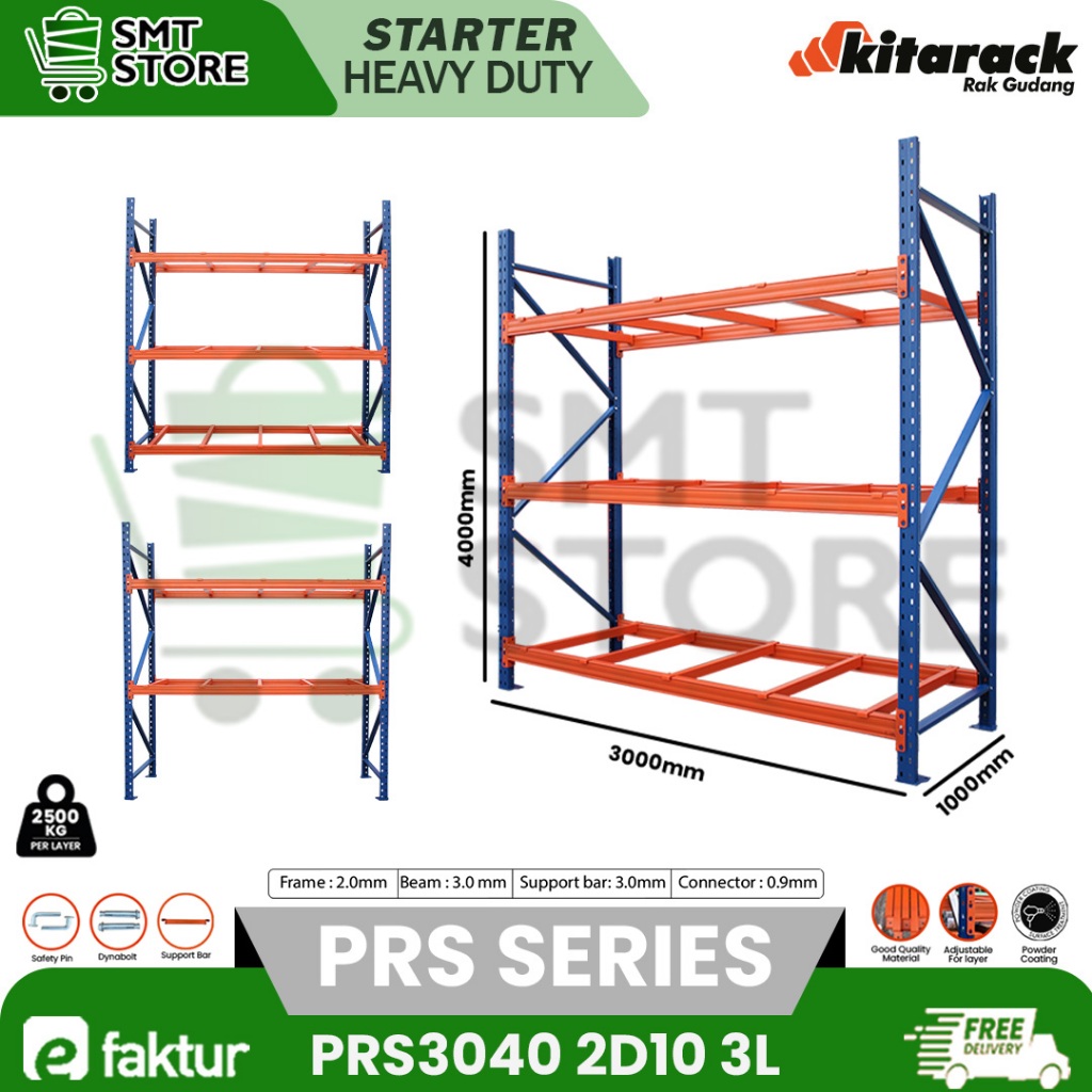 Jual KITARACK Rak Gudang Pallet Rack 2.5 TON Pallet Rack Heavy Duty ...