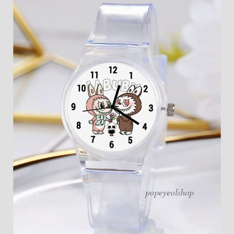 Jual Jam Tangan Karakter Labubu Transparan Ukuran Kecil | Shopee Indonesia