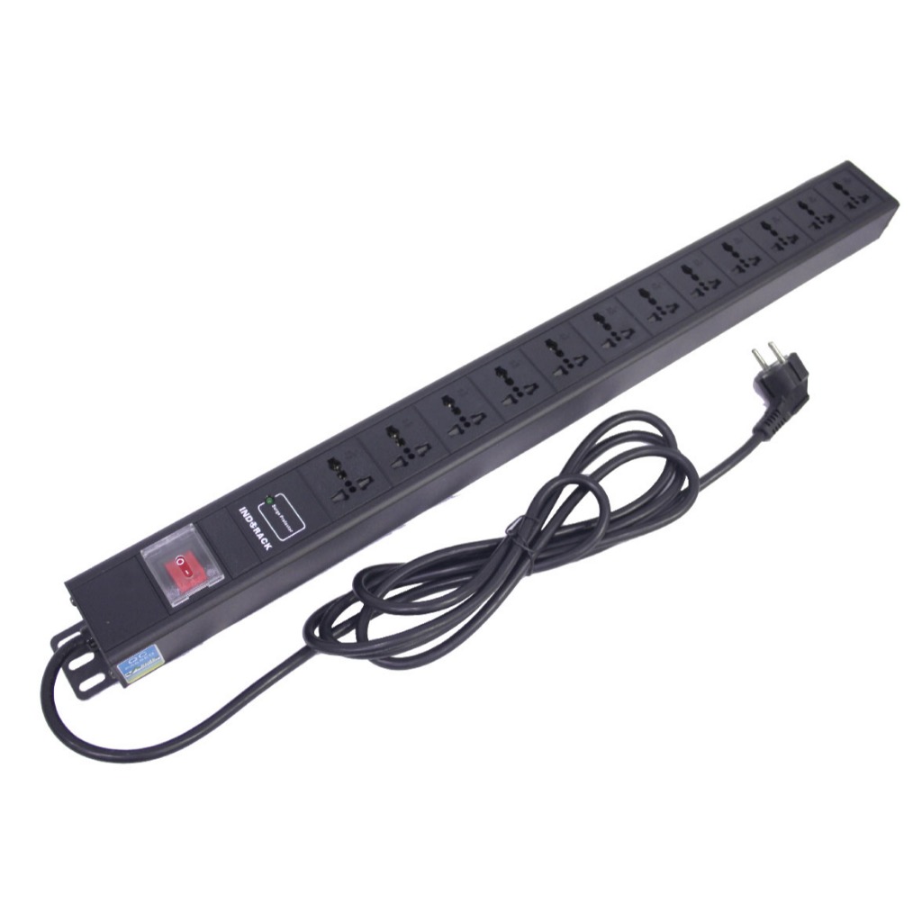 Jual INDORACK PDU 12 OUTLET / COLOKAN LISTRIK RACK SERVER C13-14 ...