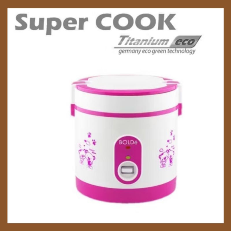 Jual Bolde Super Rice Cooker Titanium Eco 0.6 L - Pink | Shopee Indonesia