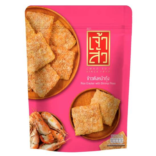 Jual Chao Sua Khao Tang rice cracker with pork 80gr | Thailand Snack ...